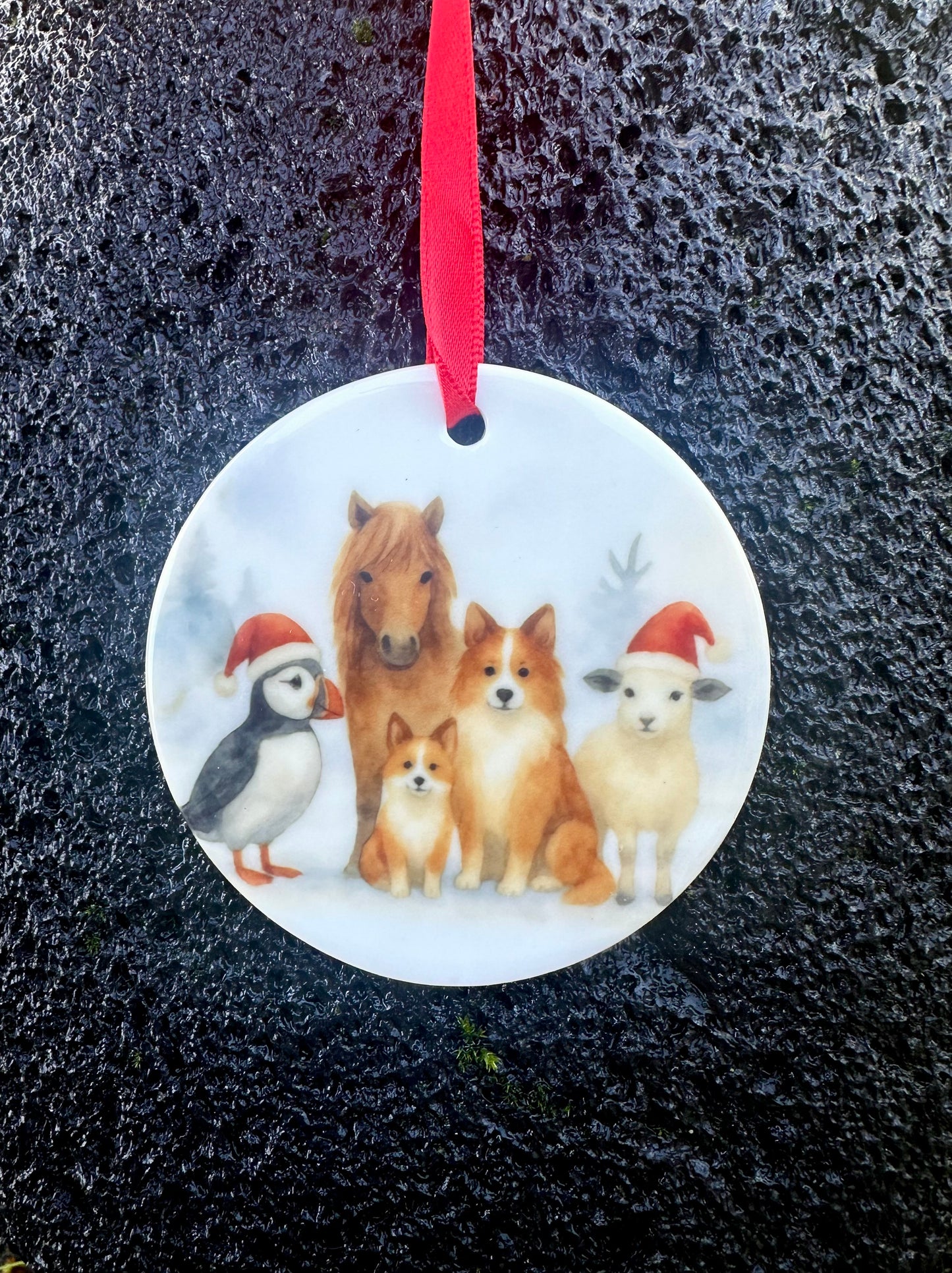 Animal friends - Christmas ornament
