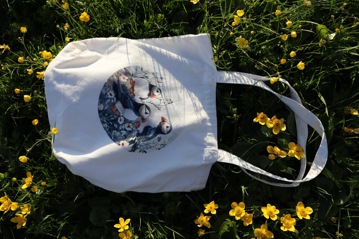 Canvas bag - Puffins