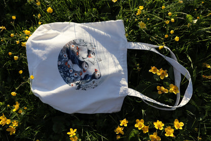 Canvas bag - Puffins