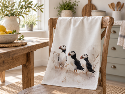 Puffin Tea Towel